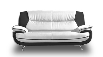 Sofa 3-Sitzer Couch Kunstleder ONYX 198x87x89 cm Kunstledersofa 3-er 