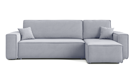Ecksofa mit Schlaffunktion und Bettkasten L-form 244x142x80 cm Denis 