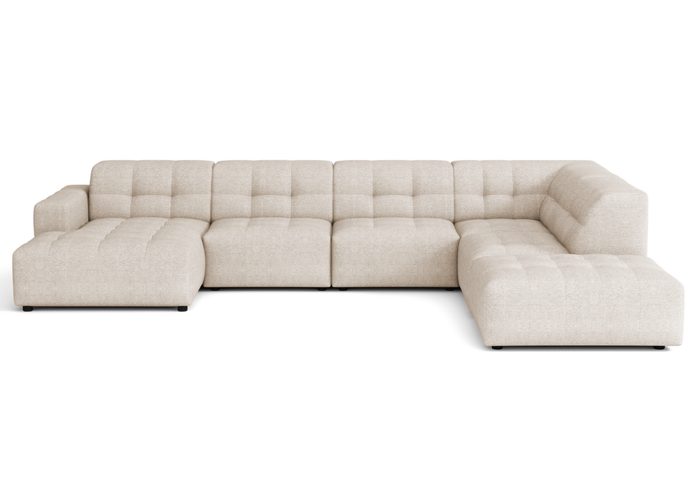 Ecksofa U-form links 364x262x70 cm modular Sofa Bergi 