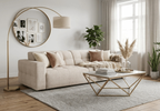 Sofa 244x102x70 cm Bergi Beige