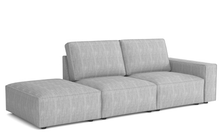 Modulare Sofa 3-Sitzer 255x102x90 cm Fergi Beige