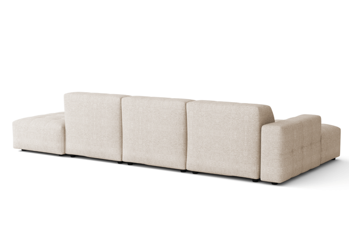 5-Sitzer-Ecksofa mit Ottomane BERGO 341 × 166 cm