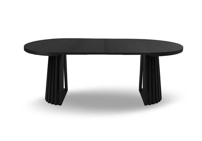 Runde Tisch, Holztisch, Esstisch, Klapptisch 110-210 cm T-77