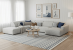 Ecksofa 5 Teile Links 364x166x70 cm Lucas 