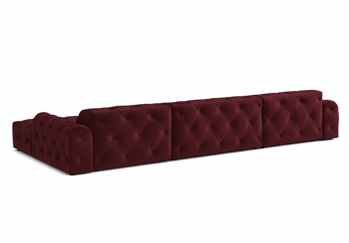 Ecksofa U-form mit eleganter Steppung CANDY 390x170 cm