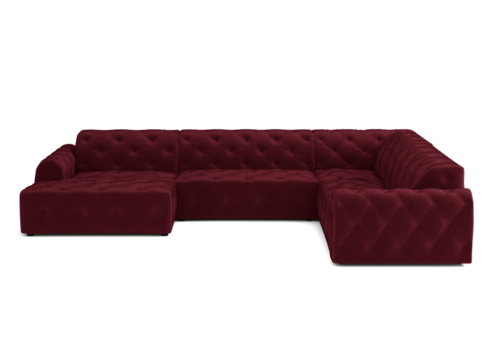 Ecksofa mit eleganter Steppung CANDY 334x254 cm