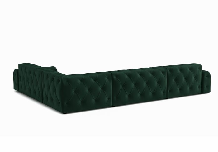 Ecksofa 254x254x80 cm Stil Chesterfield Candi
