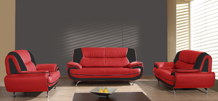 Sofa 3-Sitzer Couch Kunstleder ONYX 198x87x89 cm Kunstledersofa 3-er 