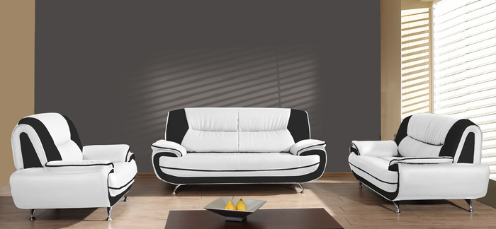 Sofa 3-Sitzer Couch Kunstleder Industrieleder 198x87x89 cm Onyx