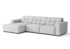 Modulare Ecksofa L-form Rechts Bergi 284x166x70 cm Creme