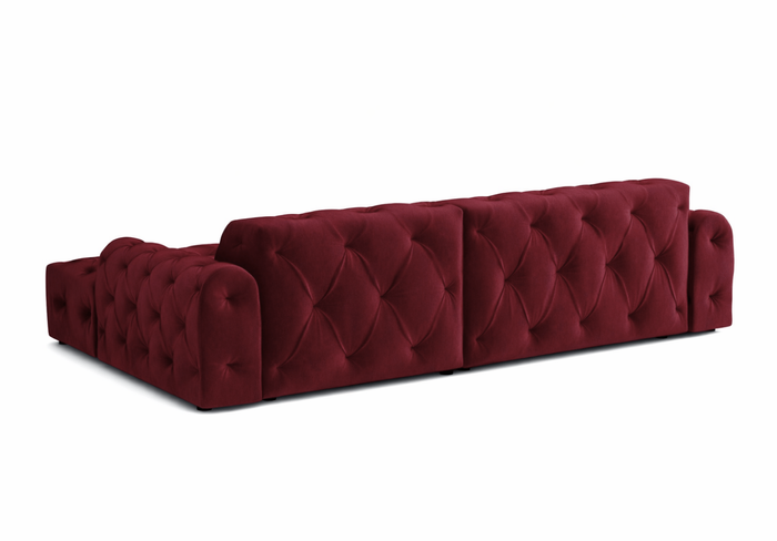 Ecksofa L-form 260x170x80 cm Chesterfield Candi