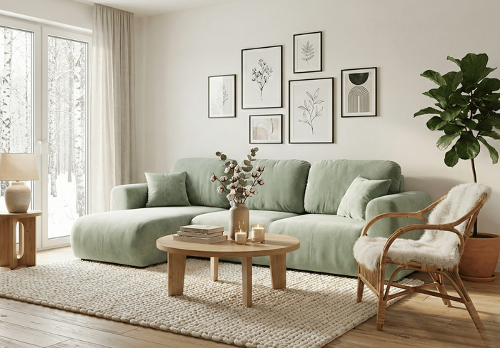 Ecksofa mit Schlaffunktion UNO 245 × 148 cm