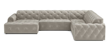 Ecksofa U-form, Stil Chesterfield 334x254x80 cm Candi