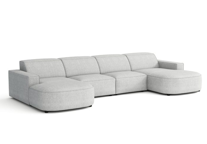 Ecksofa Modular U-form 364x166x70 cm Lucas 