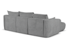 Ecksofa mit Schlaffunktion und Bettkasten, L-form 255x165x91 cm Lola
