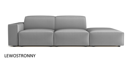 Sofa mit Hocker, 3-Sitzer 262x102x70 cm