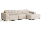 Modulare Ecksofa L-form Rechts Bergi 284x166x70 cm Creme