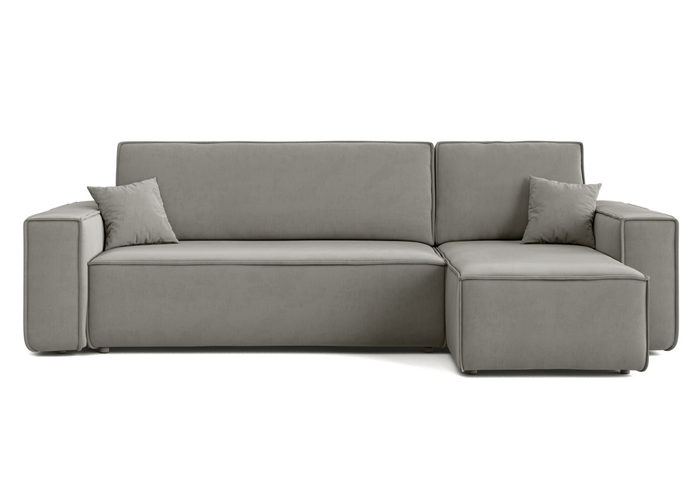 Ecksofa mit Schlaffunktion und Bettkasten L-form 244x142x80 cm Denis 