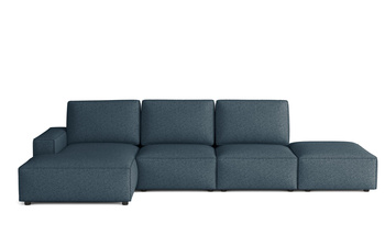 Modulare Ecksofa Links 341x166x90 cm L-form Fergi