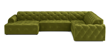Ecksofa U-form, Stil Chesterfield 334x254x80 cm Candi
