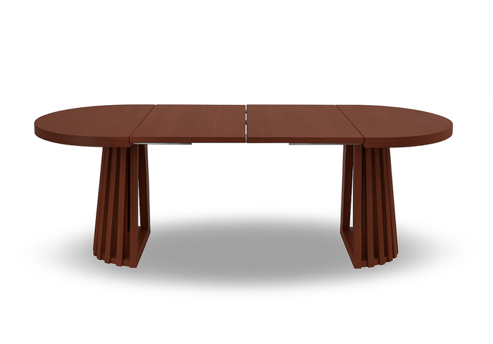 Runde Tisch, Holztisch, Esstisch, Klapptisch 110-210 cm T-77