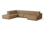 Ecksofa U-form links 364x262x70 cm modular Sofa Bergi 