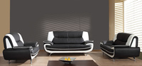 Sofa 2-Sitzer Couch Kunstleder Industrieleder 168x87x89 cm Onyx