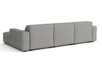Modulare Ecksofa L-form Rechts Bergi 284x166x70 cm Creme