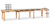 Großer, rechteckiger, ausziehbarer Tisch 90 x 160–410 cm T52