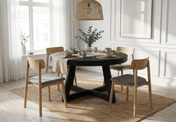 Runder Tisch, Esstisch, Holztisch T40 130-230 cm