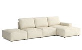 Modulare Ecksofa Links 341x166x90 cm L-form Fergi 