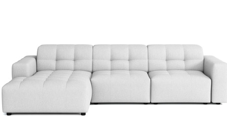 Modulare Ecksofa L-form Rechts Bergi 284x166x70 cm Creme