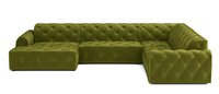 Ecksofa U-form, Stil Chesterfield 334x254x80 cm Candi