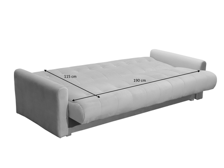 Sofa mit Schlaffunktion, Bettcouch, Schlafsofa mit Bettkasten Marion 205x85x87 cm