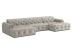 Ecksofa U-form mit eleganter Steppung CANDY 390x170 cm