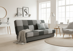 Sofa mit Schlaffunktion, Bettcouch, Schlafsofa mit Bettkasten Quadrat 190x58x98 cm