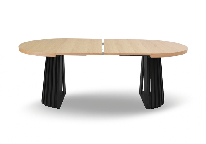 Runde Tisch, Holztisch, Esstisch, Klapptisch 110-210 cm T-77