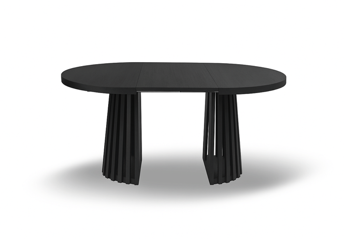 Runde Tisch, Holztisch, Esstisch, Klapptisch 110-210 cm T-77