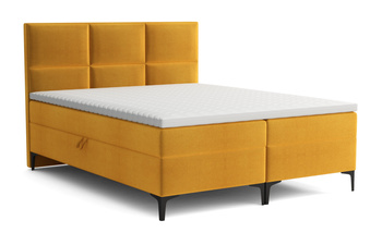 Boxspringbett mit Topper und 2 Bettkasten, Polsterbett, Doppelbett Hooby