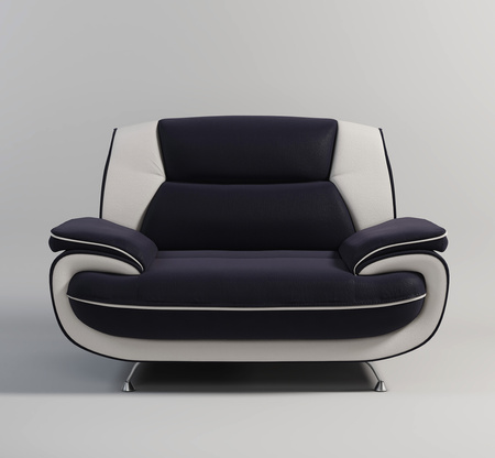 Sofa 2-Sitzer Couch Kunstleder Industrieleder 168x87x89 cm Onyx