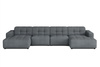 Ecksofa Bergi U-form 364x166x70 cm 