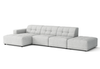 5-Sitzer-Ecksofa mit Ottomane BERGO 341 × 166 cm