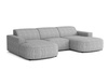 Couch U-form, Ecksofa Lucas 284x166x70 cm