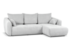 Ecksofa mit Schlaffunktion und Bettkasten, L-form 255x165x91 cm Lola