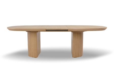 Ovale Tisch, Esstisch Mit Gerillten Beinen T72 200-300 cm