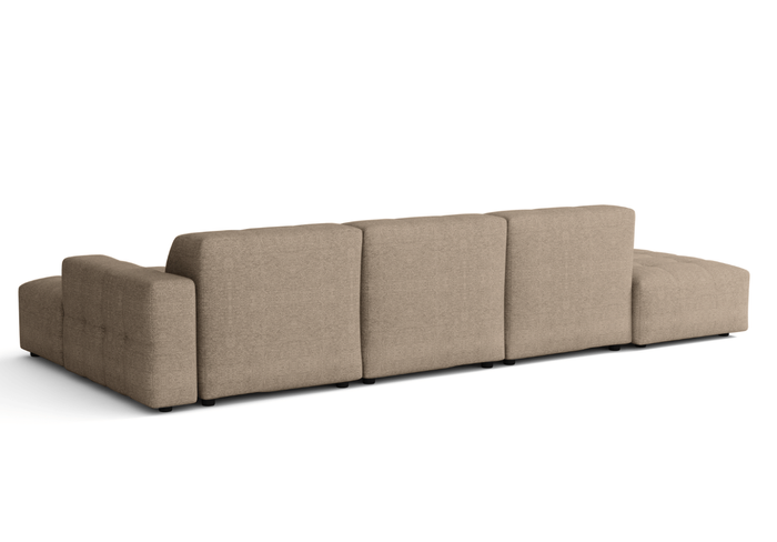 5-Sitzer-Ecksofa mit Ottomane BERGO 341 × 166 cm