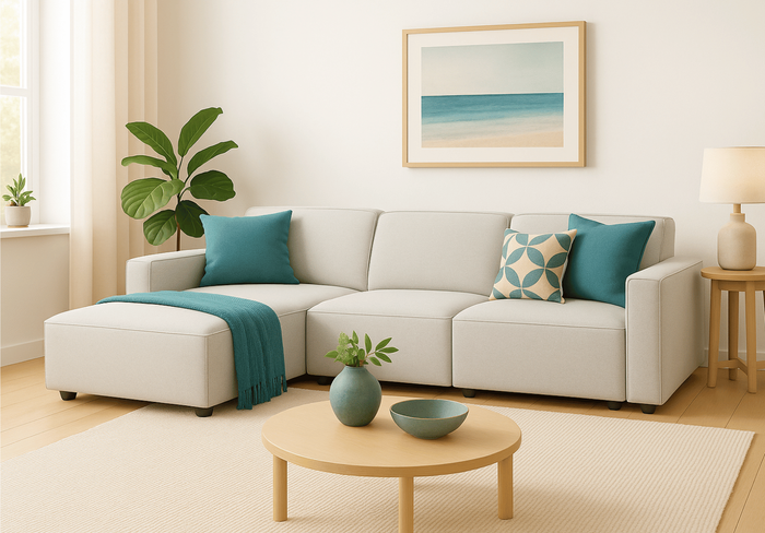 Ecksofa L-form, 3-Sitzer 284x102x70cm Lucas