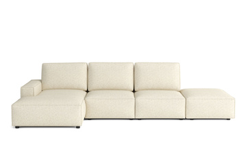 Modulare Ecksofa Links 341x166x90 cm L-form Fergi