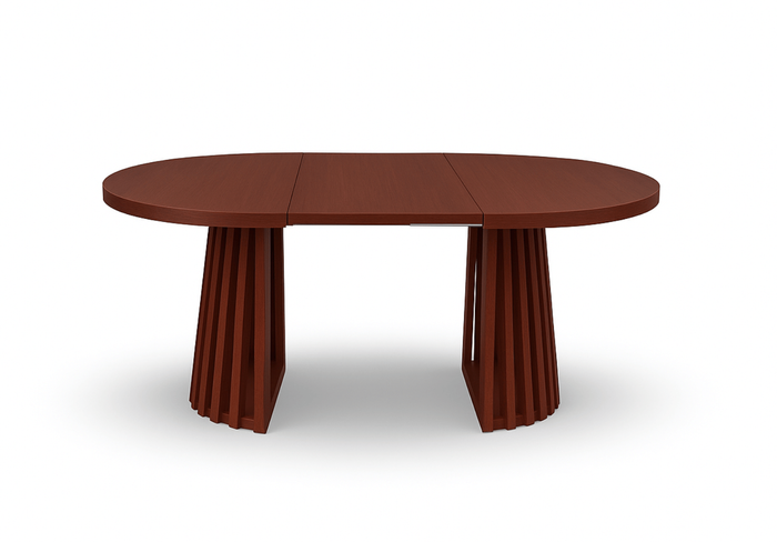 Runde Tisch, Holztisch, Esstisch, Klapptisch 110-210 cm T-77