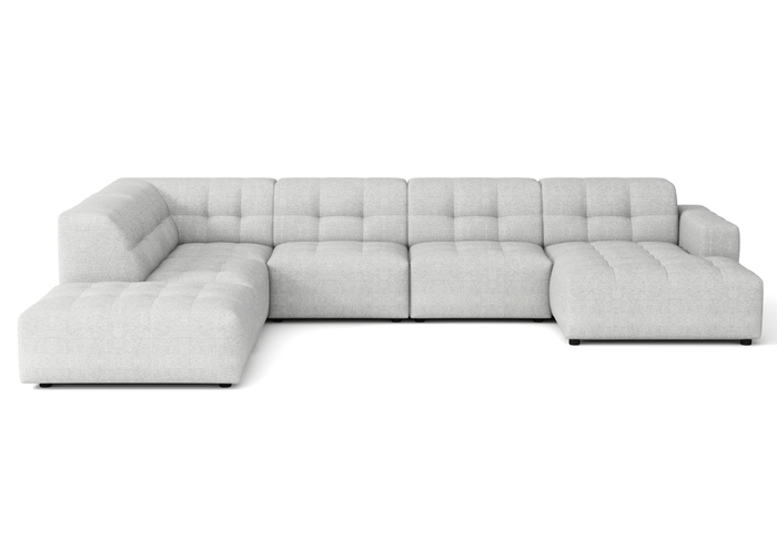Ecksofa U-form links 364x262x70 cm modular Sofa Bergi 